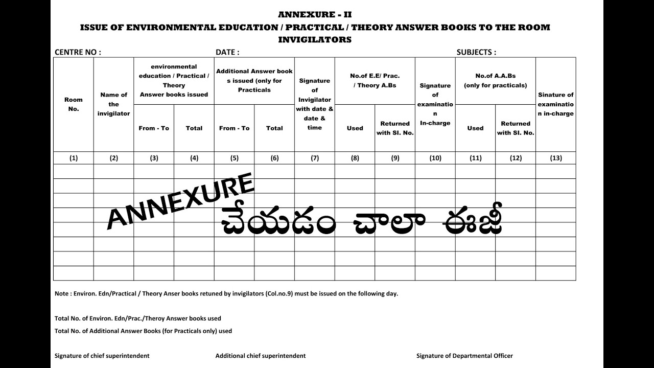 How to Prepare ANNEXURE-II EXCLE Documents for Government Portal