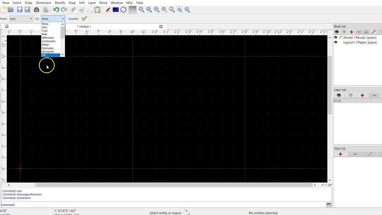 Dimensions in QCAD