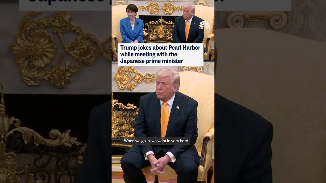 Trump jokes about Pearl Harbor while meeting with the Japanese prime minister