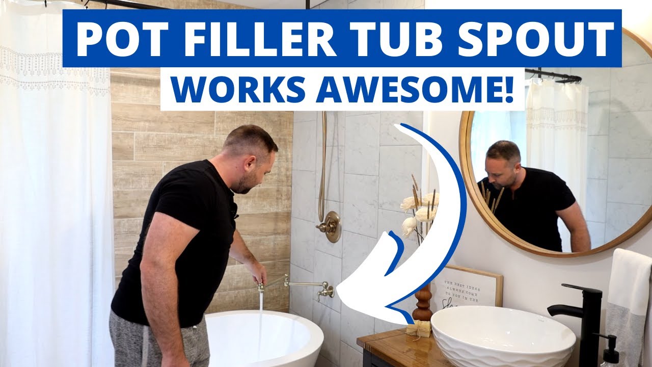 Pot Filler as a Tub Spout? This is how I did it!