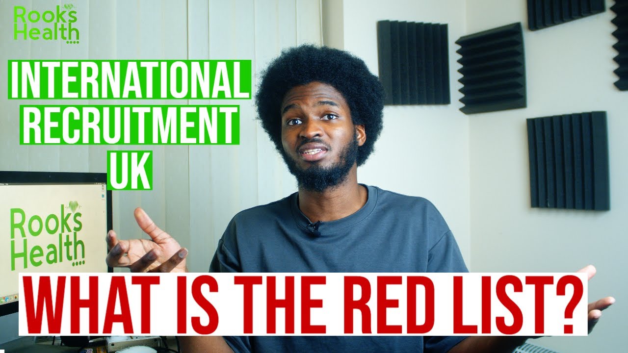 What is the international for recruitment red list in the UK ?