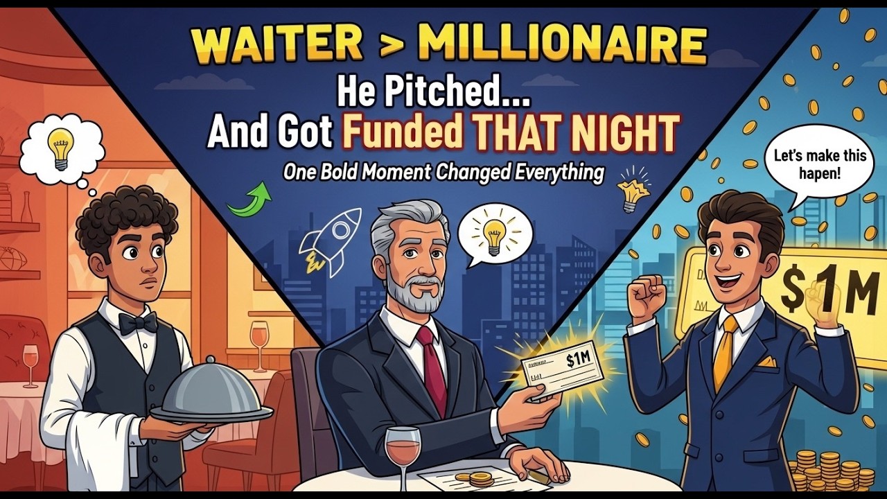 The Waiter Who Served a Billionaire and Got Funded