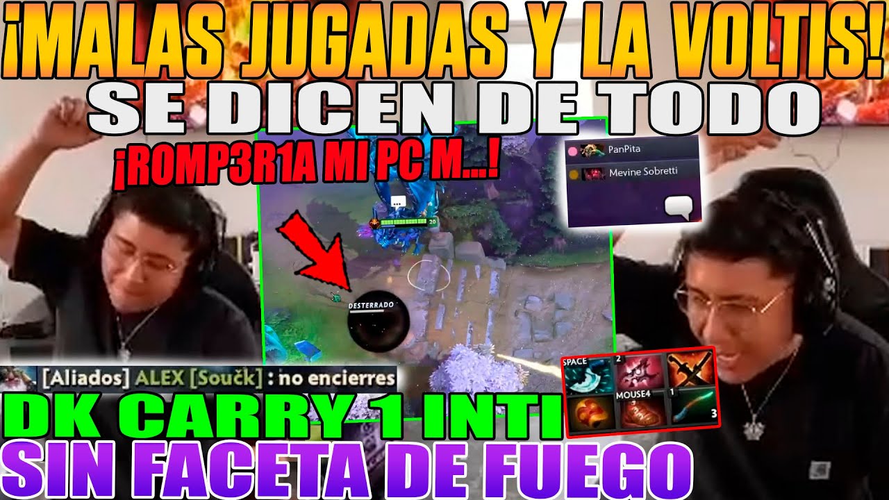 MALAS JUGADAS Y LA VOLTIS! MACARIUS SE DICE DE TODO CON SU TEAM, DK CARRY SIN FACETA DE FUEGO DOTA 2