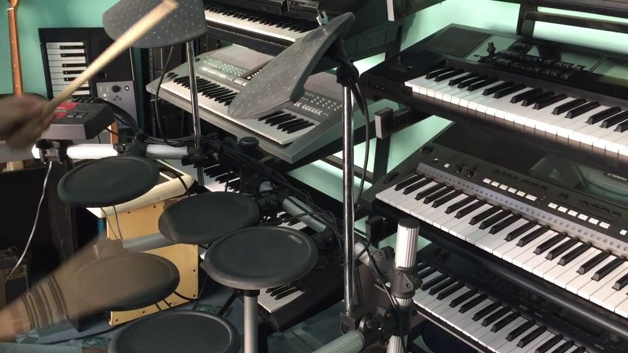 Bộ trống Yamaha DTXPLORER đã setup bank tiếng.