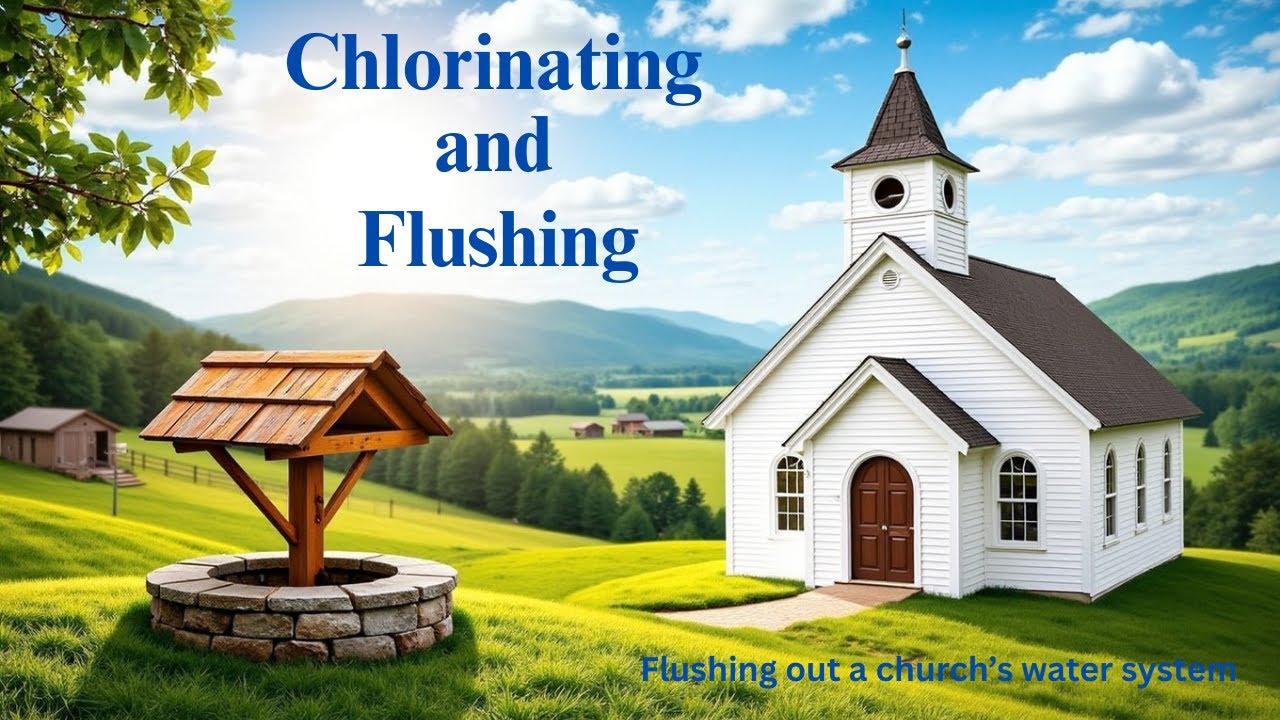 Chlorinating and flushing a church's well and water system