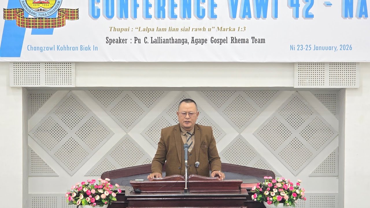 Hliappui Pastor biak KTP conference.Lalpa lamlian sial rawh u.C.Lallianthanga(Thangtea)AGR Team.