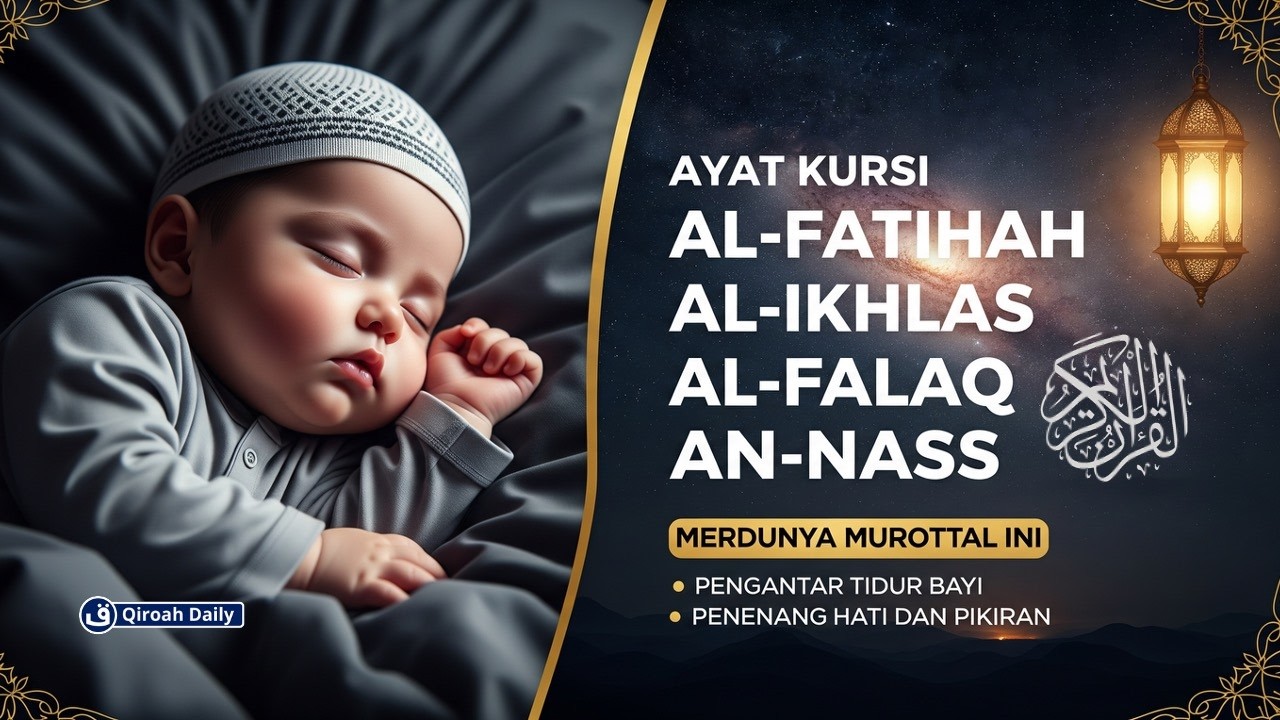MUROTTAL MERDU AYAT KURSI, AL-FATIHAH, AL IKHLAS, AL-FALAQ, AN NAS | BACAAN AL-QURAN PENGANTAR TIDUR