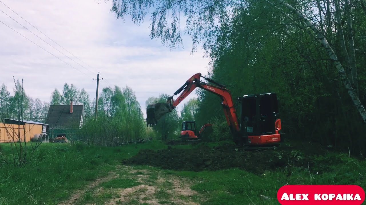 Отсыпка дороги двумя миниками