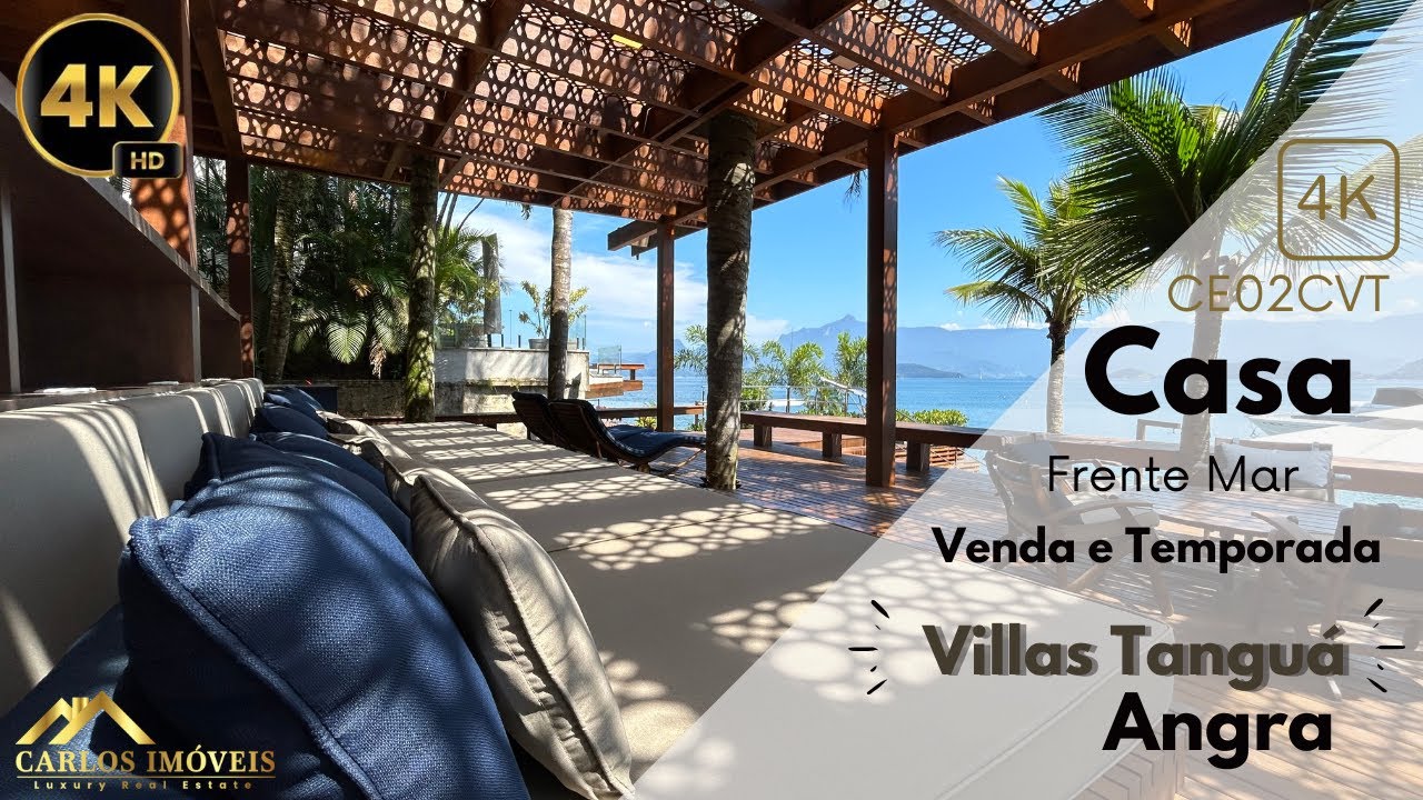Casa espetacular frente mar em Angra dos Reis.