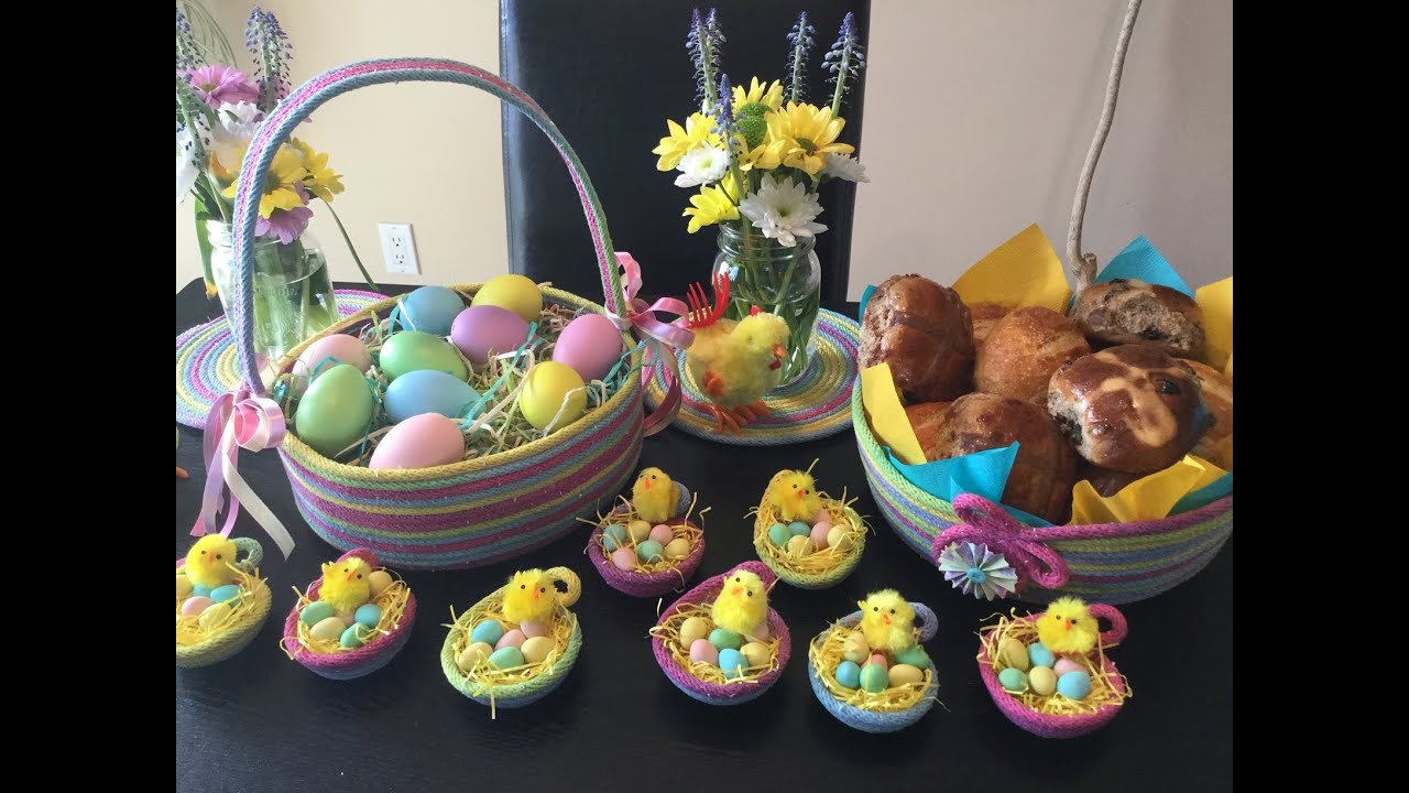 HOW TO - MINI ROPE BOWLS- TRIVETS, EASTER BASKET