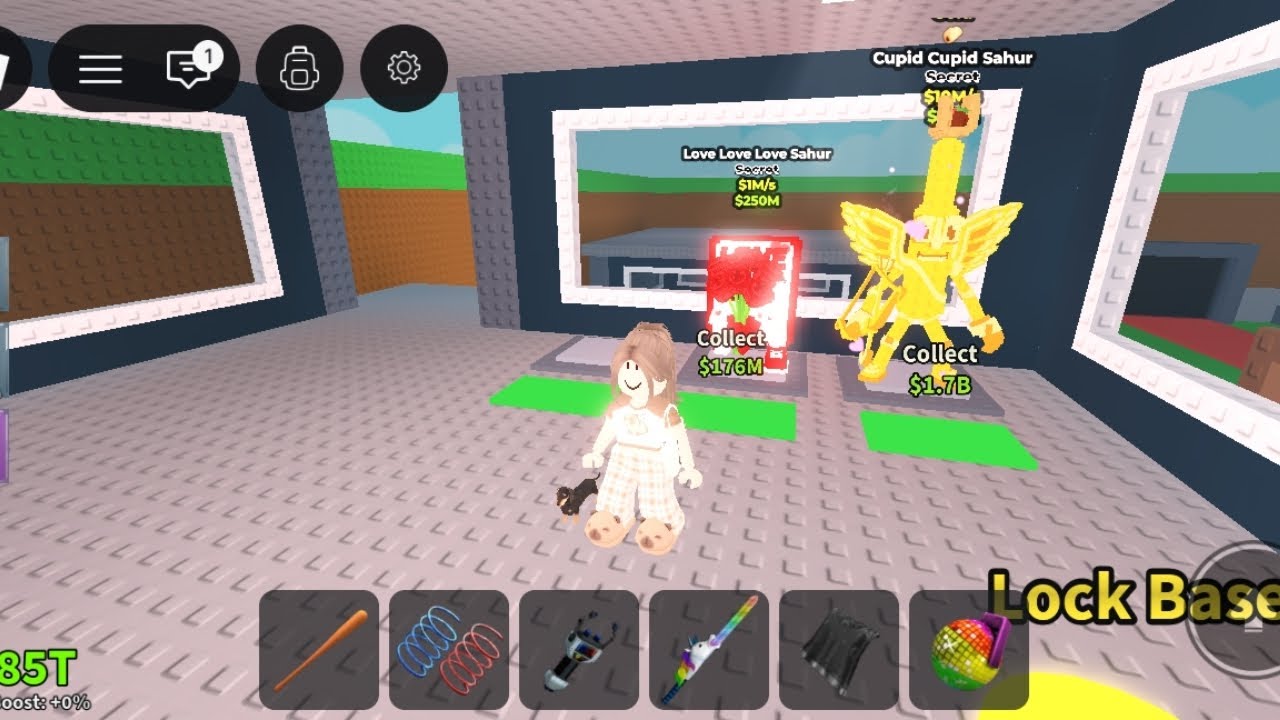 Lucky block nyitás🎁🎉 part 3❤️😘(nyitotam sok új brainrotot) 😘