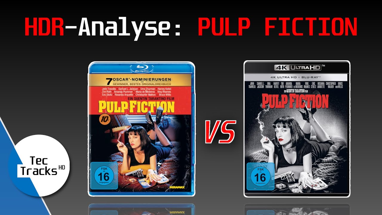 SDR vs. HDR: Pulp Fiction | Vergleich der HDR-Bildqualität! | Blu-Ray vs. 4K-Blu-Ray: