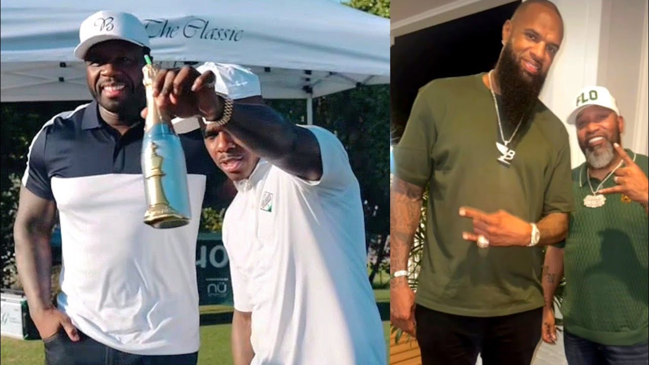 50 Cent w DaBaby, Slim Thug & Bun B of UGK at G Unit Event. DJ Khaled & Mark Wahlberg At Reserve Cup