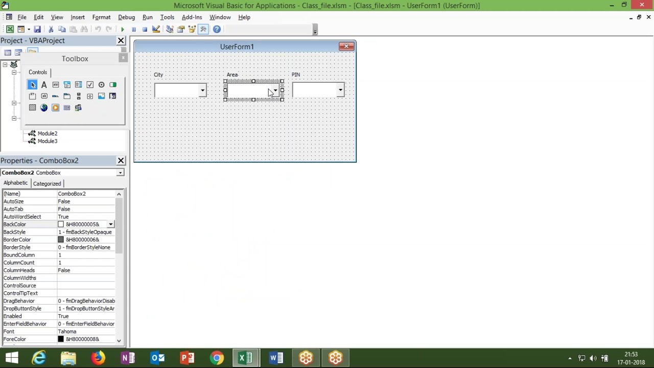 Dependent Combo Box  1 with VBA Macros