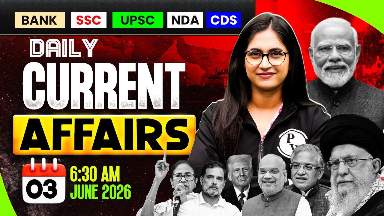 03 June 2026 | Current Affairs Today | Banking Current Affairs 2026 | by Sushmita Ma'am