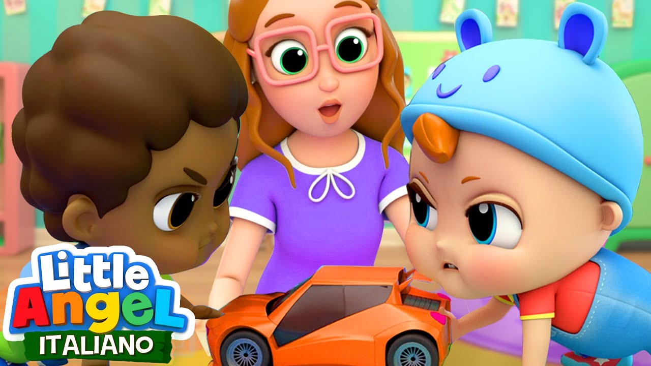 Impariamo a Condividere E Giocare ❤️🥎 Cartoni Animati & Canzoni Bambini | Little Angel Italiano