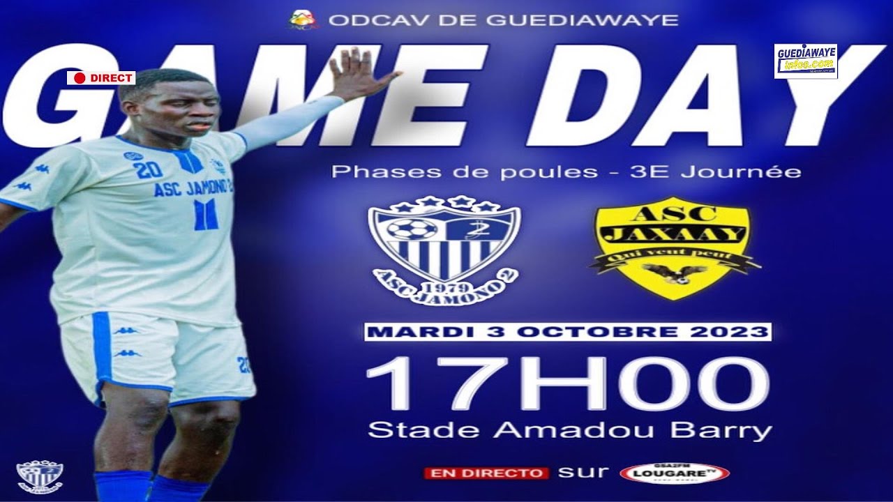 NAVETANE GUEDIAWAYE ZONE 2 ASC JAMONO 2 456 vs ASC JAXAAY
