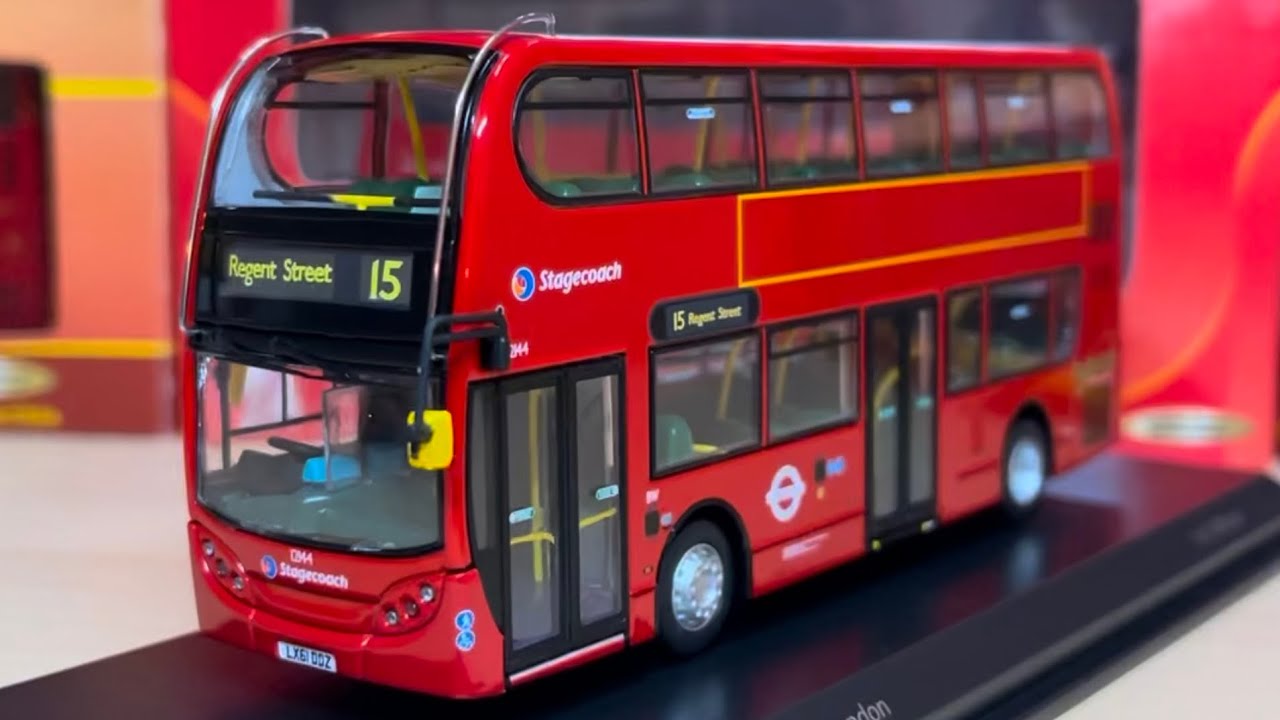 Обзор модели автобуса Stagecoach London Enviro400H (UKBUS 6203) от Northcord Model Company в масш...