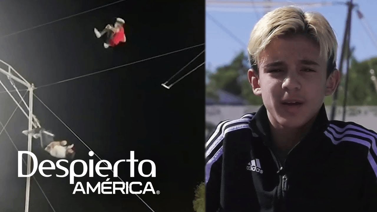 Niño hispano rompe récord Guinness en el trapecio con un cuádruple salto mortal