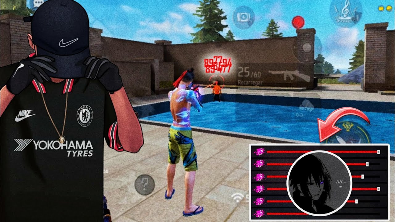 Testei a Nova Sensibilidade Do DH👑  FF e Quase Fui Banido No Freefire! MIRA PUXANDO 😈🔥 (Nunca Use)