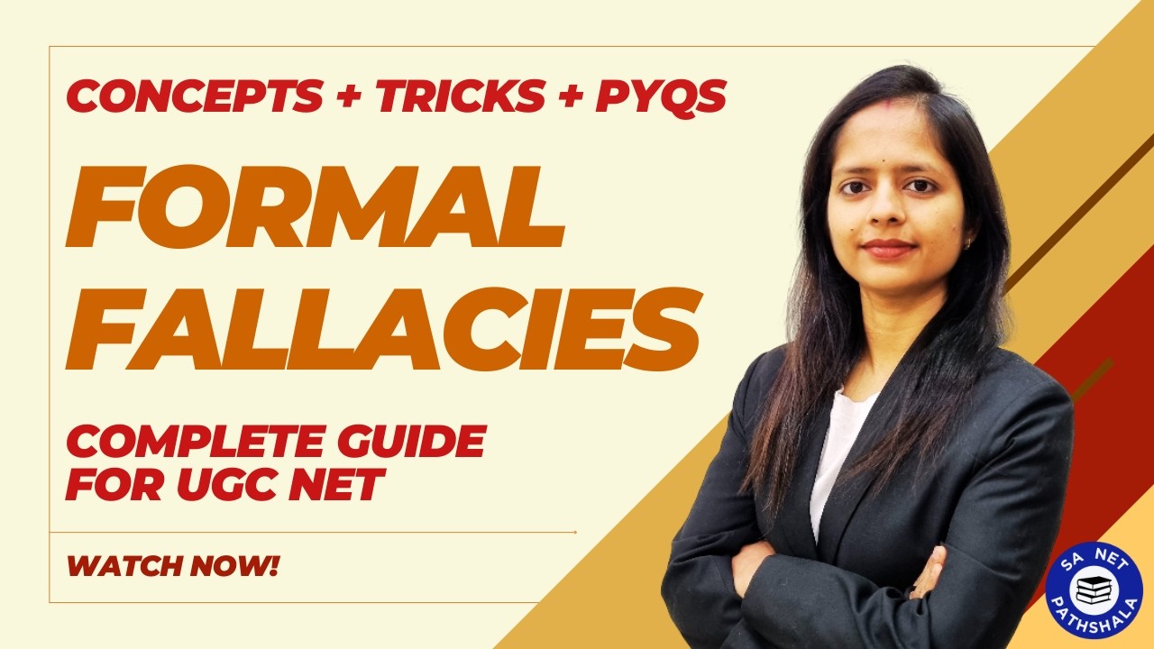 Formal Fallacies EXPLAINED | UGC NET Paper 1 Logical Reasoning | Score Full Marks