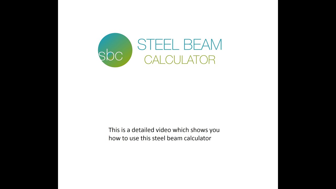 How to use the steel beam calculator