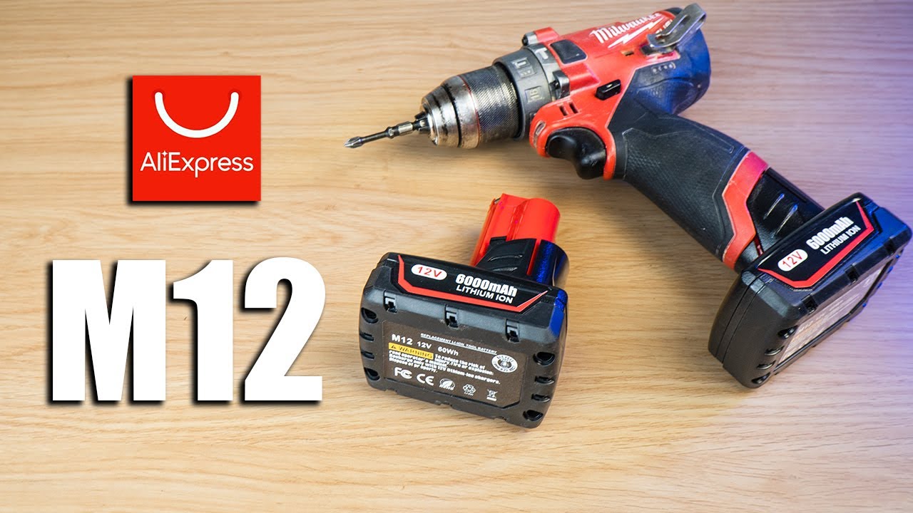 Обзор и тест аккумулятора Milwaukee M12 6000mAh с AlliExpress