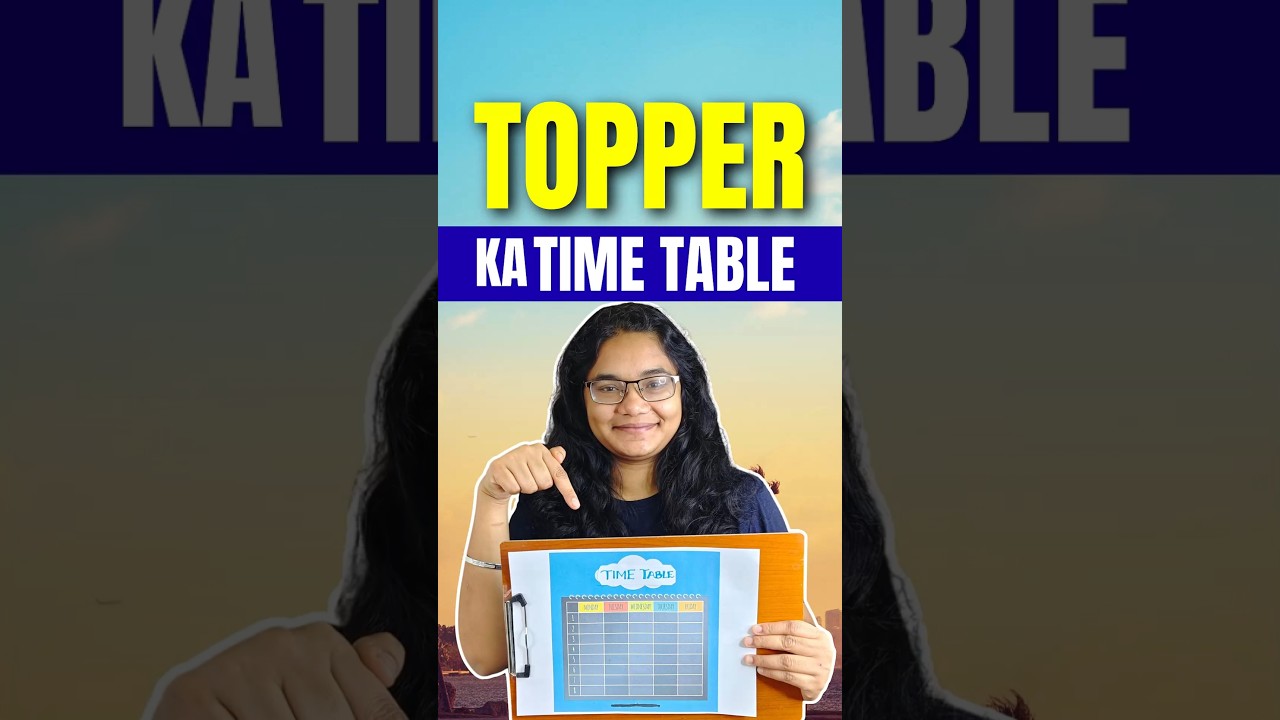 Toppers Y Time Table Follow karte hain #shorts #studytips #students #jee #neet