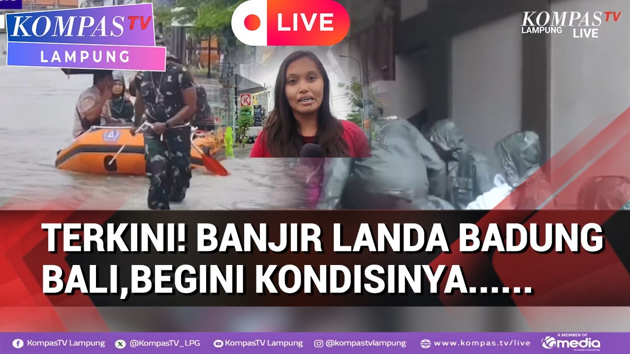 Terkini! Banjir Landa Badung Bali,Turis Asing Ikut Dievakuasi Begini Kondisinya