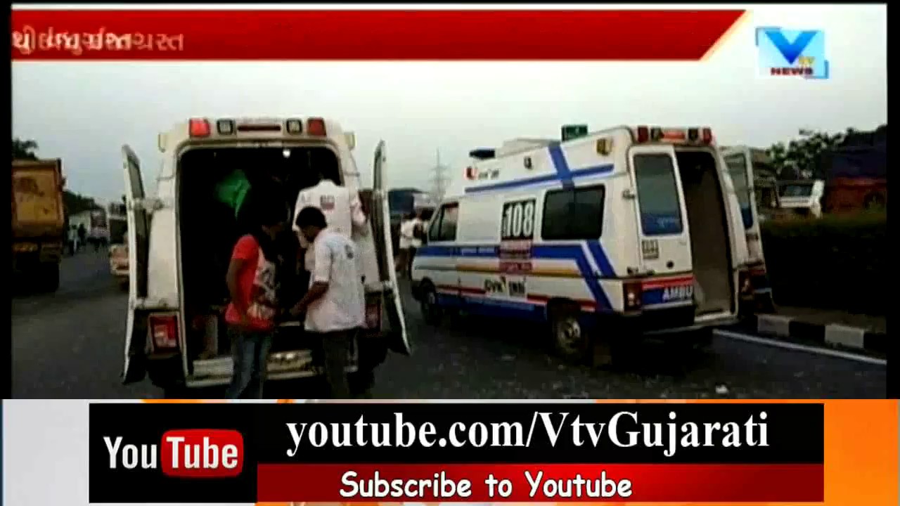 Surat: 1 killed, 20 injured as bus collides with trailer near Ahmedabad-Mumbai Highway | Vtv News