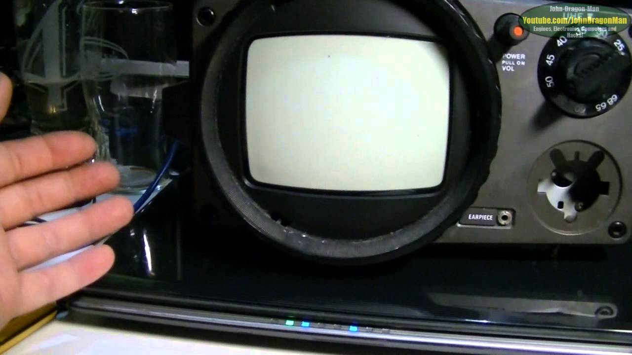 Sony TV-511UK 5.5 inch black and white TV - case off inspection