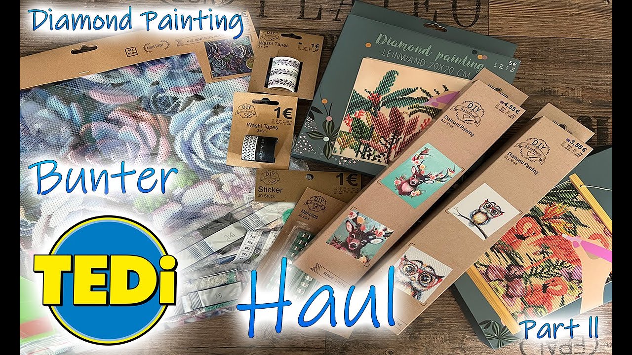 Diamond Painting | Tedi Haul - Schöne Painting Sachen für kleines Geld - Teil 2