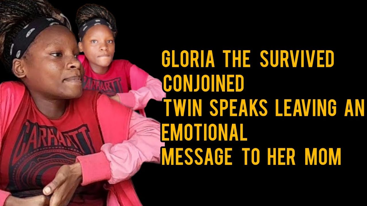 Finally Gloria the conjoined twin speaks for the first time//