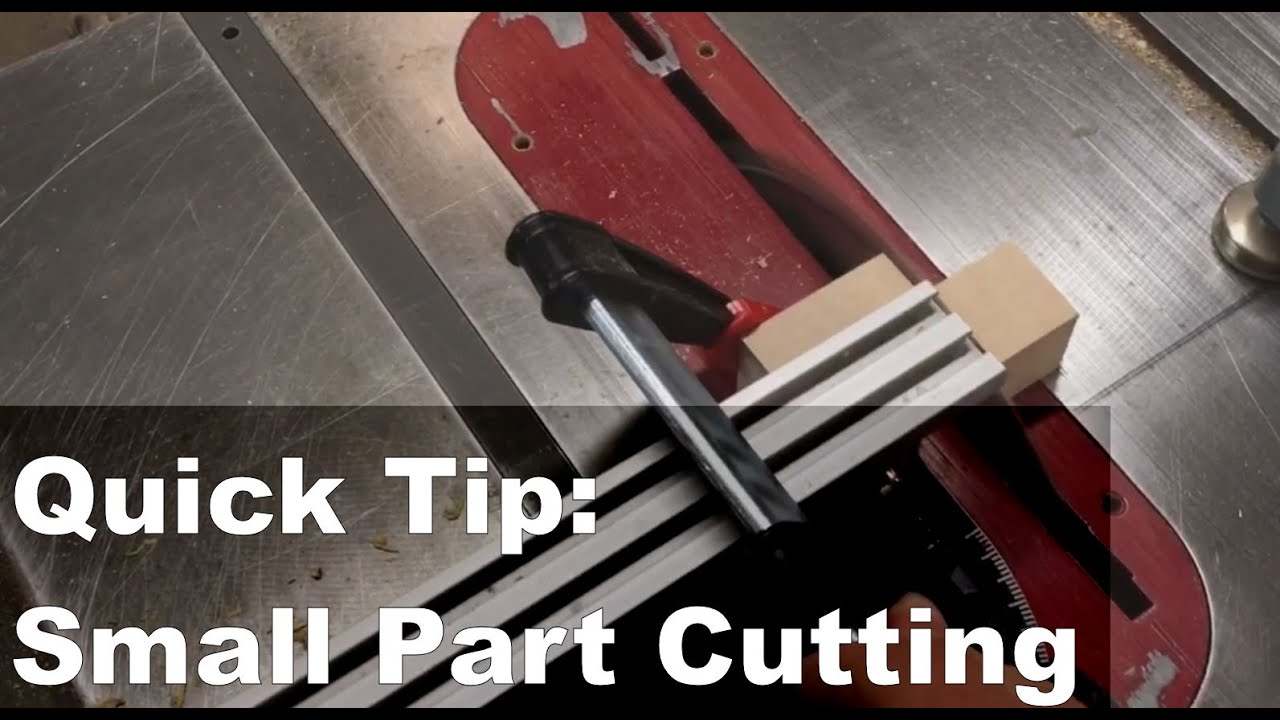 QuickTip:  How to Safely Cut Small Parts on Table Saw