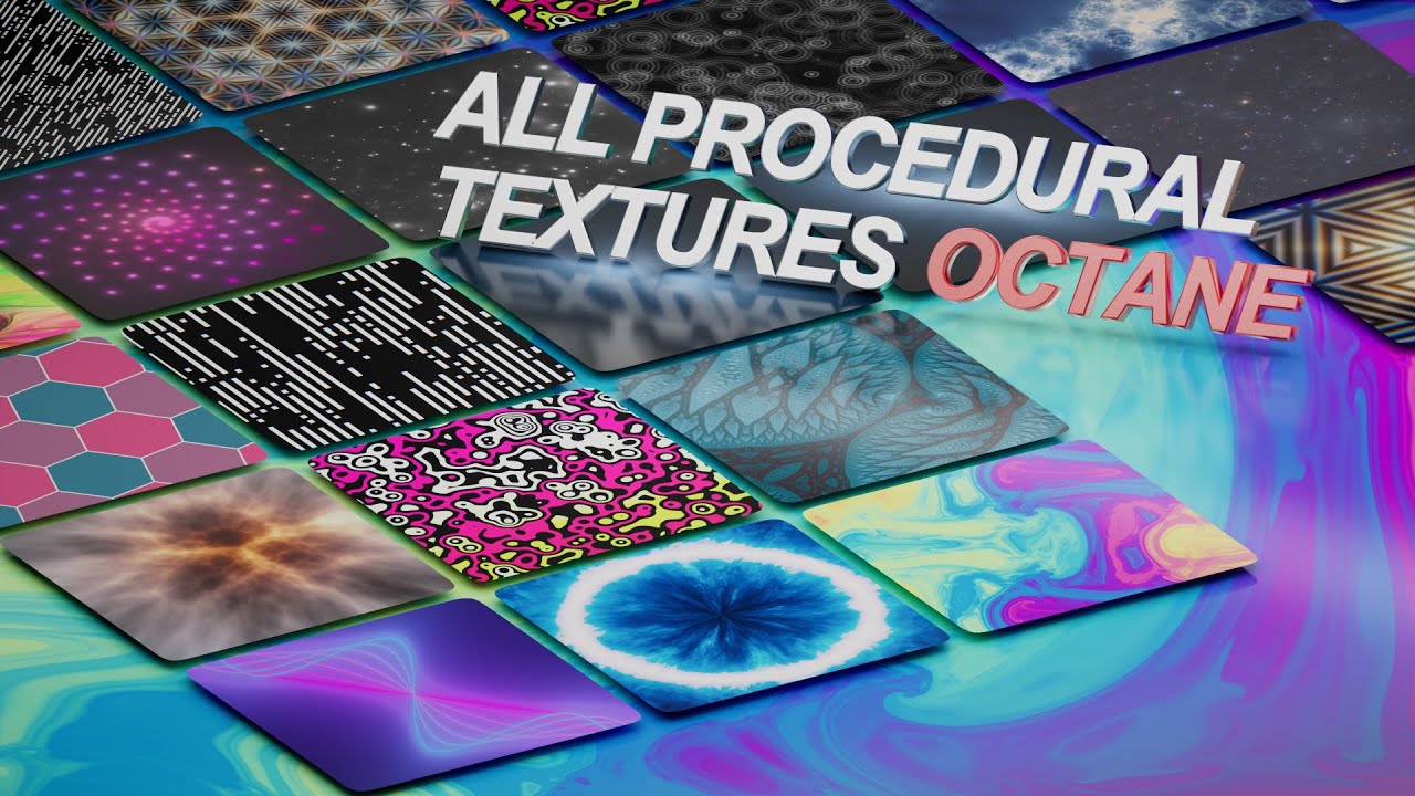 All Procedural Textures Octane Render | Blender