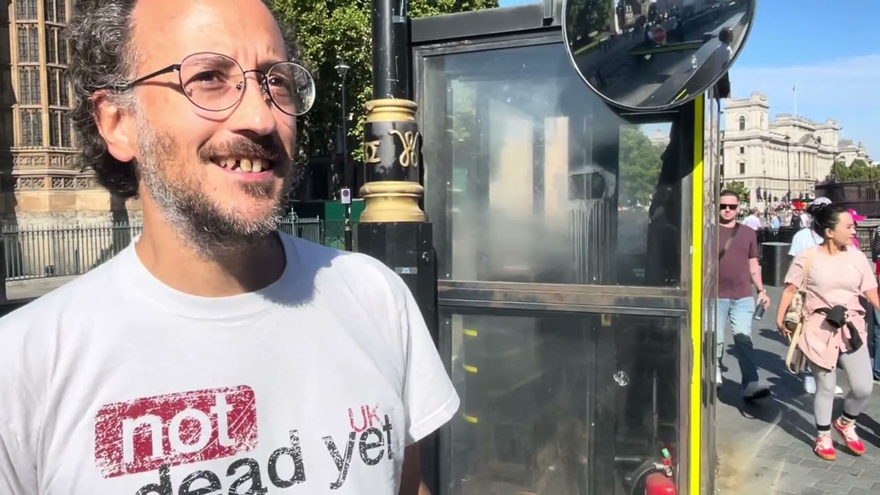 Protesters gather outside Westminster as Assisted Dying Bill discussed in House of Lords