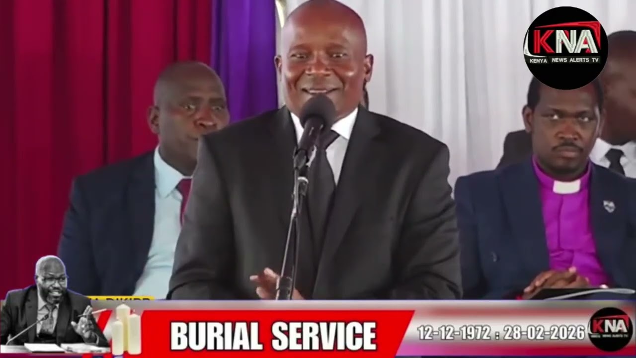 DRAMA: THE DEPUTY  KINDIKI NEARLY STARTS WITH 'FIRE SI FIRE' GREETINGS DURING NG'ENO'S BURIAL