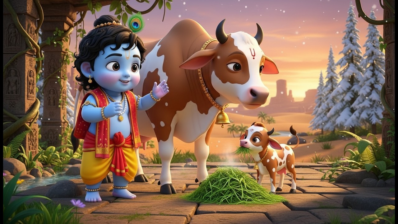 छोटी छोटी गैया छोटे छोटे ग्वाल। Choti Choti Gaiya Chote Chote Gwal। #kanha #krishna #krishnabhajan