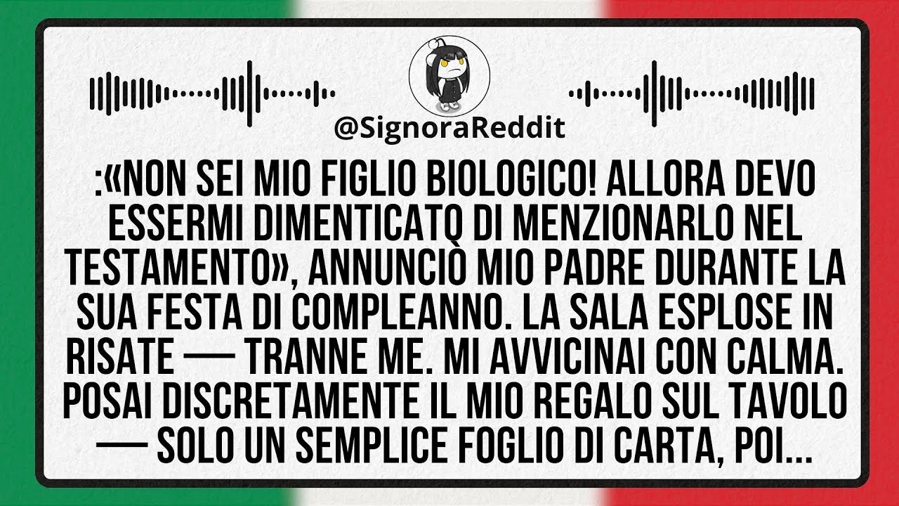 «Mio padre disse che non ero suo figlio biologico e mi tolse dal testamento. Io gli ho risposto.»