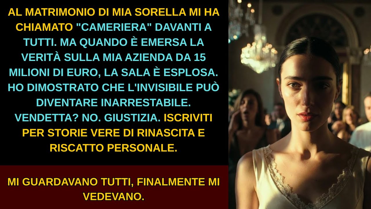 Al matrimonio di sua sorella ha detto 