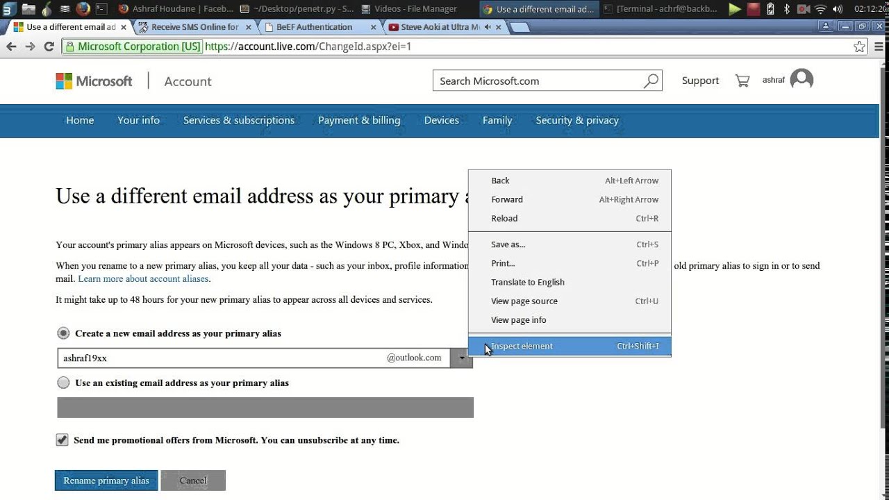 Vuln | How to create an e-mail Hotmail.fr or Live.fr Domain | Unfortunately Fixed