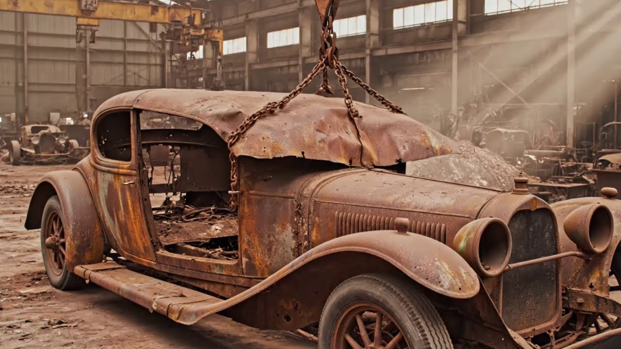 &ldquo;The Forgotten Royal: Extreme Rusty Bugatti Type 41 Royale Arrives for Restoration&rdquo;