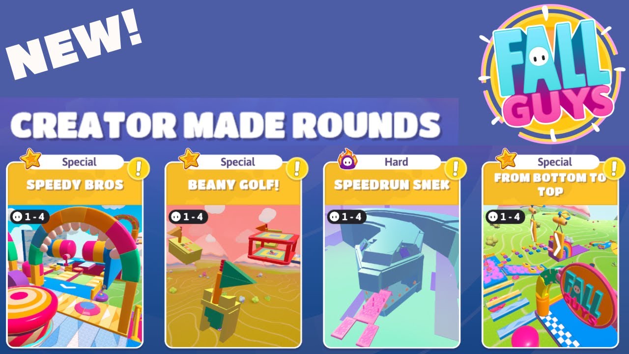 New Creator made Rounds!(New levels) - FALL GUYS
