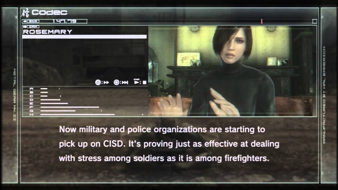 MGS4 Codec - Rose Calls (Low Psyche)