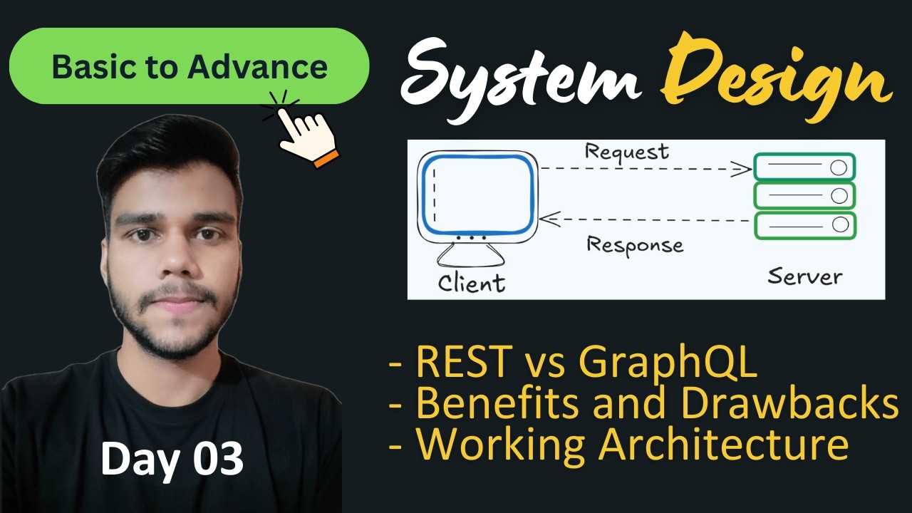 What is REST ? | REST vs GraphQL | Benefits & Drawbacks | Working | System Design Playlist (Day 03)