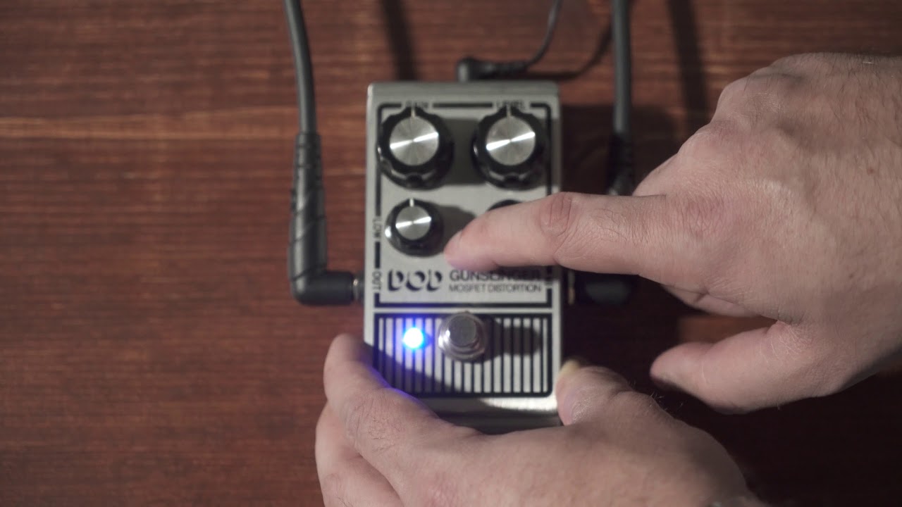 GEAR NERDS - DOD Gunslinger Mosfet Distortion pedal demo (no talking)