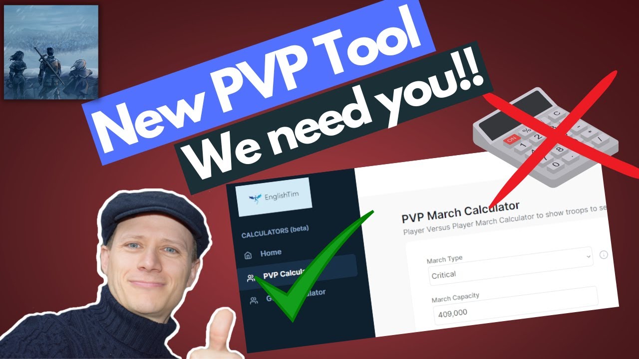 New PVP Calculator! Join our Community Testing Team 😊 King of Avalon