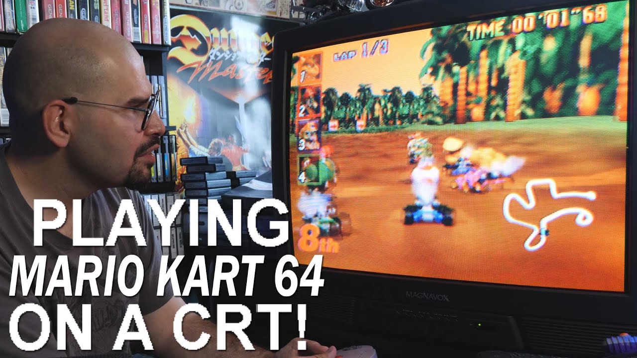 Mario Kart 64 for N64 on a CRT (Memory Lane)