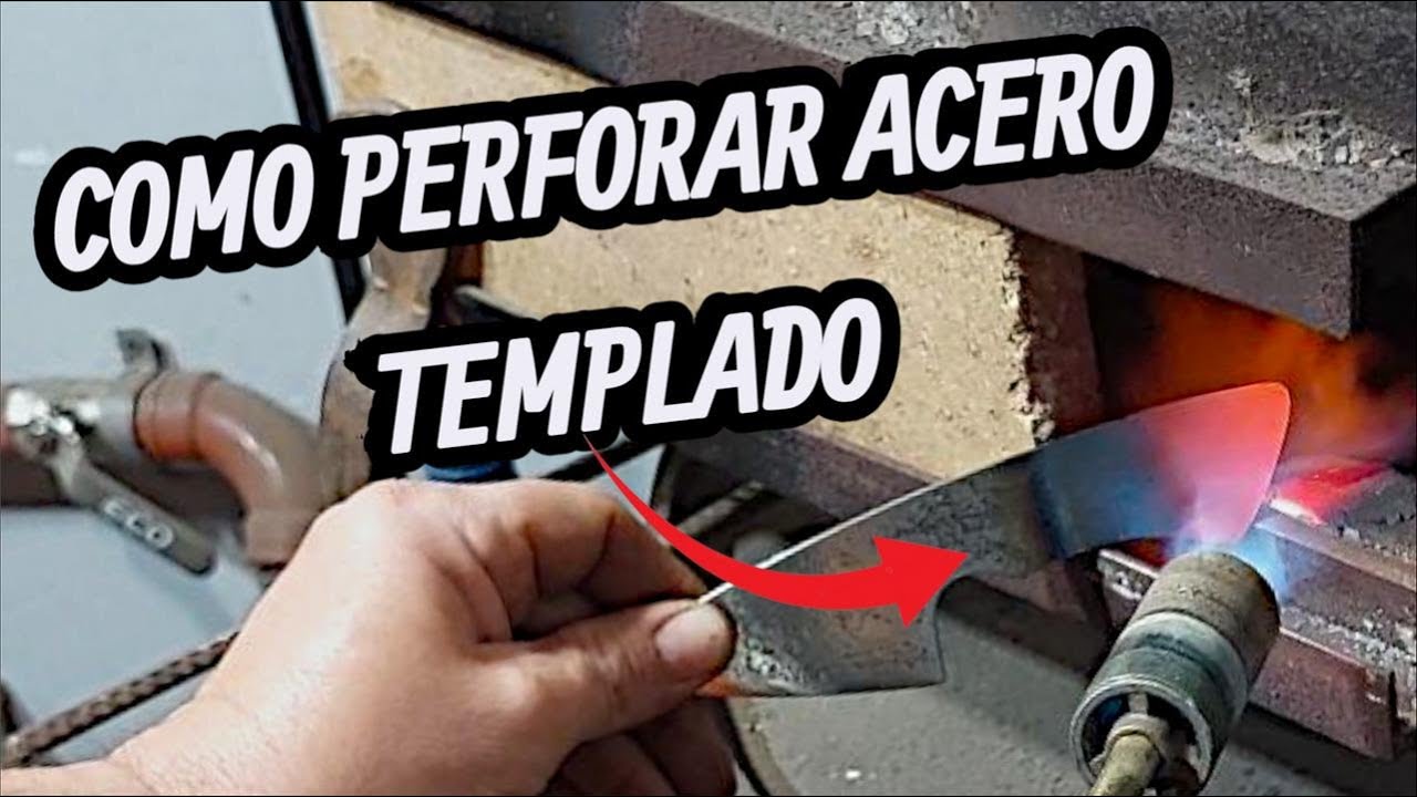 Como PERFORAR DISCO de SEMBRADORA o ACERO TEMPLADO para HACER CUCHILLOS