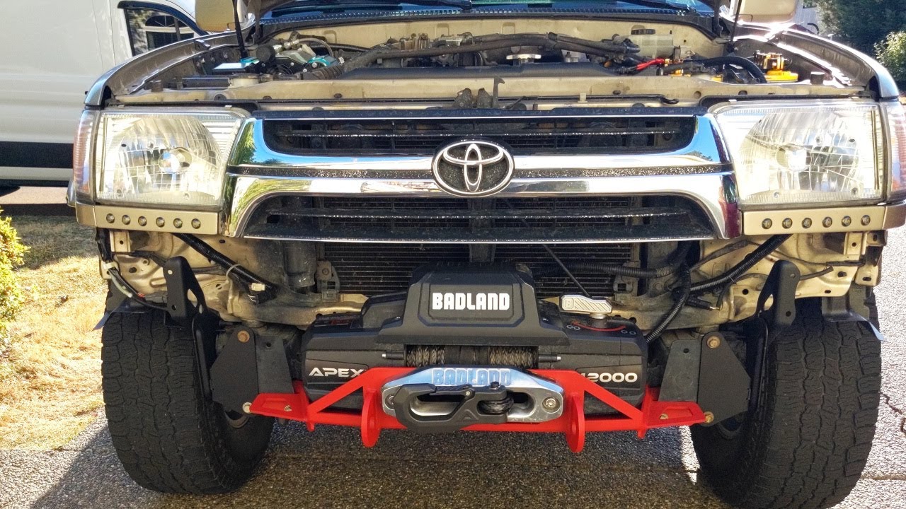 How to Install Hidden Winch Mount by AMP'd Up LLC 1996-2002 3rd Gen Toyota 4Runner